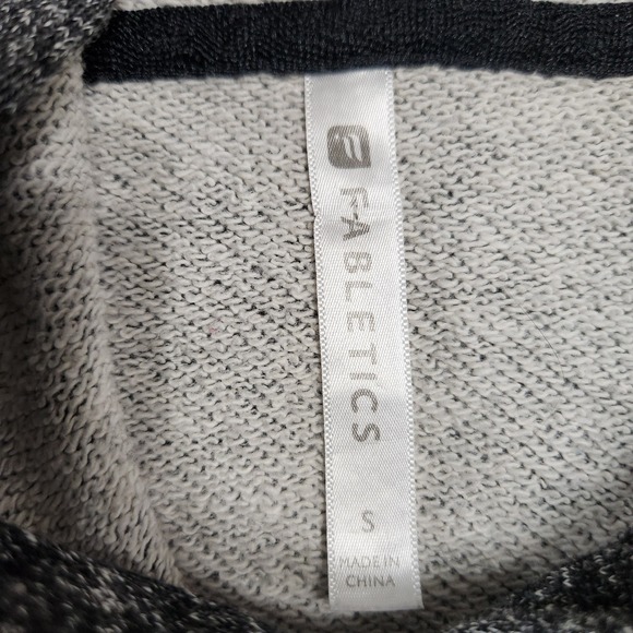 FABLETICS‎ TAJ Marled Black Pullover Hoodie Sweatshirt  Women's Small - Picture 3 of 6